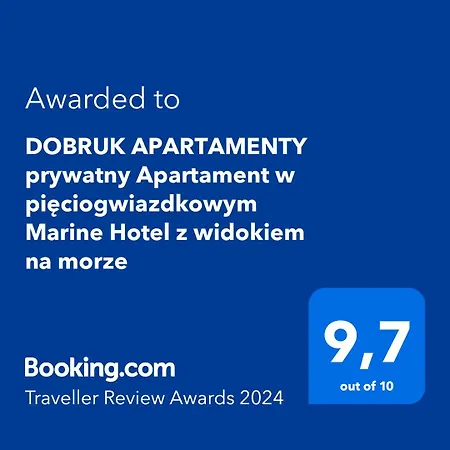 309 W Pieciogwiazdkowym Marine Plaza 20 M Rowery W Cenie Dobruk Apartment *